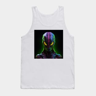 Alien Neon Art 8 Tank Top